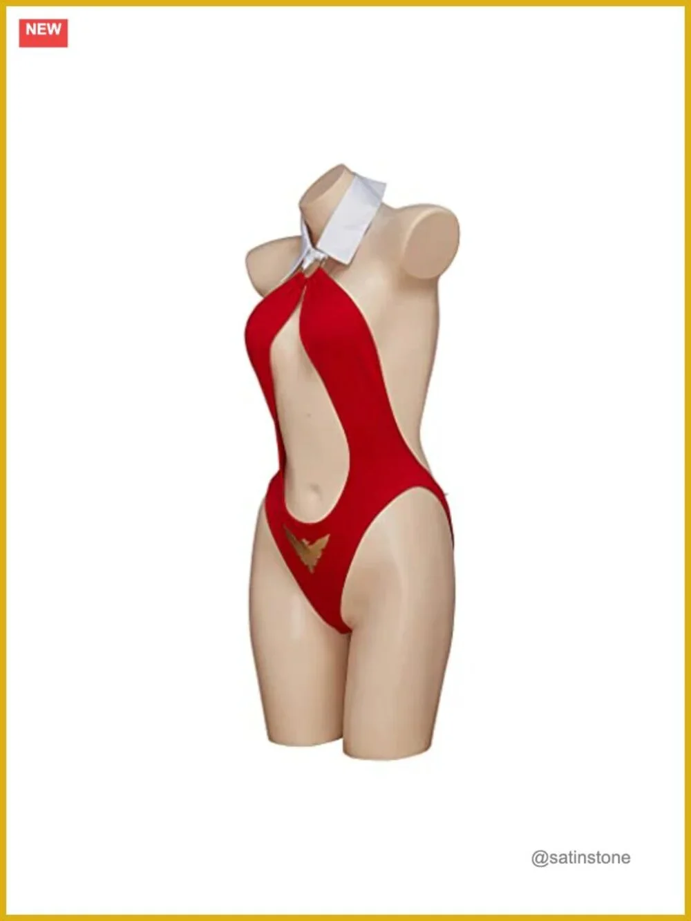 Vampirella Cosplay One Piece Bikini Swimsuit Sexy Halloween Costume
